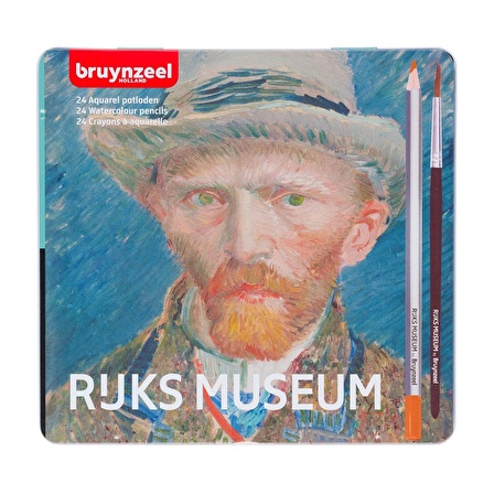 Bruynzeel KURU-SULU BOYA KALEM SETİ - 24 RENK - VAN GOGH