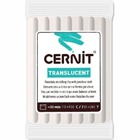 Cernit Translucent Polimer Kil 56gr Transparant White 005