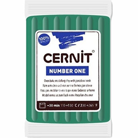 Cernit Number One Polimer Kil 56gr Green 600