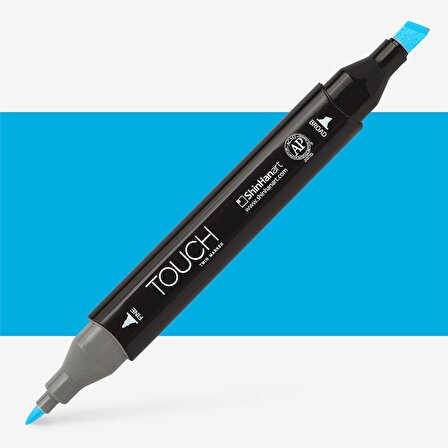 Shinhan Art Touch Twin Marker Pen : Çift Uçlu Marker Kalemi : CERULEAN BLUE LIGHT : B262