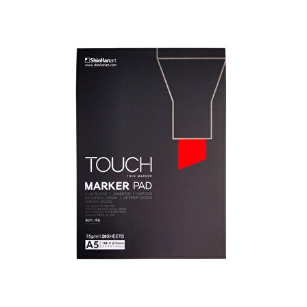 Shinhan Art Touch Pad Marker Defteri Blok A5 75gr 20yp