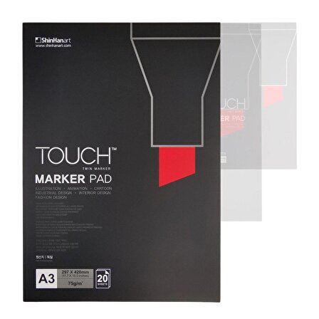 Shinhan Art Touch Pad Marker Defteri Blok A3 75gr 20yp