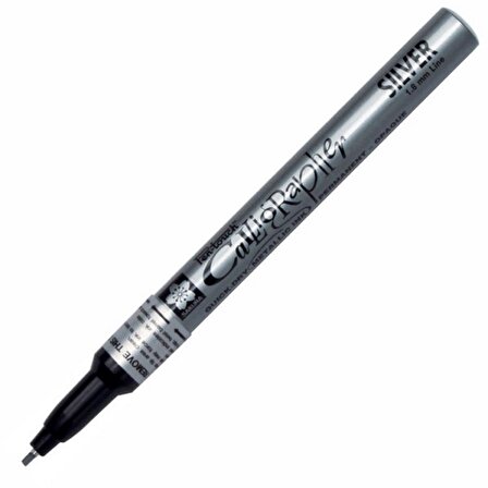 Sakura Pen Touch Kaligrafi Kalemi Fine 1,8mm Silver / Gümüş