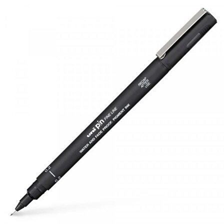 Uni Pin 0.2 Fine Line Akrilik Uçlu Teknik Çizim Kalemi Siyah