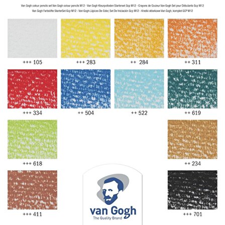 Van Gogh Pastel Kalem 12 Renk Metal Kutu