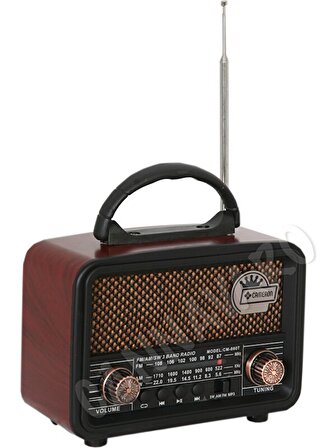 CM-860T Bt Nostaljik Radyo, USB ve Tf Kart Oynatıcı, 3 Band Fm Radyo, Müzik Kutusu