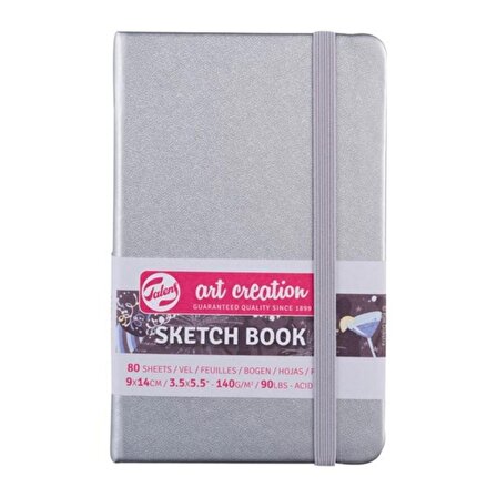 Talens Art Creation Sketch Books Eskiz Defteri 140gr. 9 X 14 Gümüş