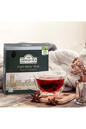 Ahmad Tea Earl Grey Kokulu Bergomat Aromalı Bardak Poşet Çay 100