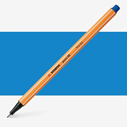 Stabilo Point 88 Fineliner Pen 0.4mm İnce Keçe Uçlu Kalem Mavi