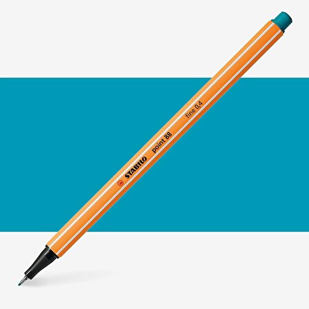 Stabilo Point 88 Fineliner Pen 0.4mm İnce Keçe Uçlu Kalem Turkuaz Mavi