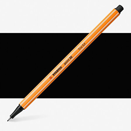 Stabilo Point 88 Fineliner Pen 0.4mm İnce Keçe Uçlu Kalem Siyah