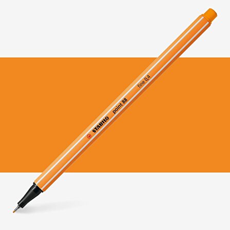 Stabilo Point 88 Fineliner Pen 0.4mm İnce Keçe Uçlu Kalem Turuncu