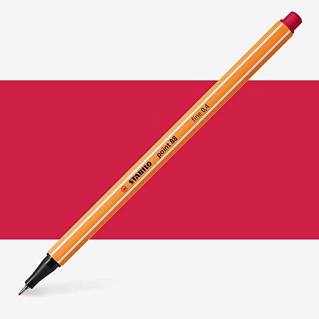 Stabilo Point 88 Fineliner Pen 0.4mm İnce Keçe Uçlu Kalem Koyu Kırmızı