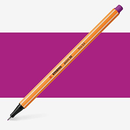 Stabilo Point 88 Fineliner Pen 0.4mm İnce Keçe Uçlu Kalem Lila