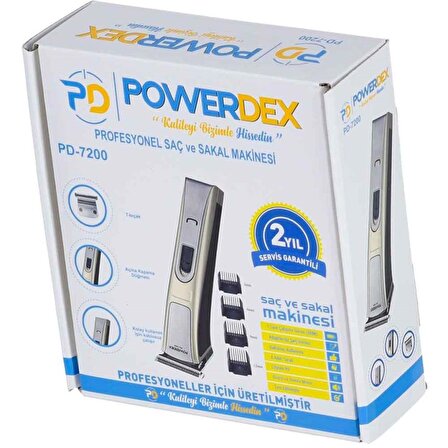 Powerdex Profesyonel Saç Ve Sakal Tıraş Makinesi Pd-7200