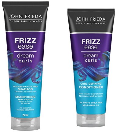 ohn Frieda Frizz Ease Dream Curls Shampoo 250 ml - John Frieda Frizz Ease Bukleler İçin Saç Bakım Kremi 250 ml