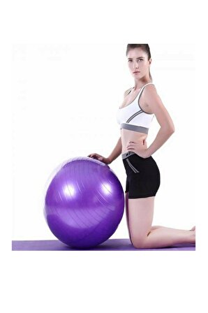 65 Cm Fitilli Pilates Topu Ve Pompa Seti Plates Denge Yoga Spor Egzersiz Top Jimnastik Fitness Gym