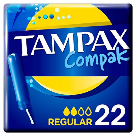 Tampax Compak Regular Normal Hijyenik Ped 22 Adet