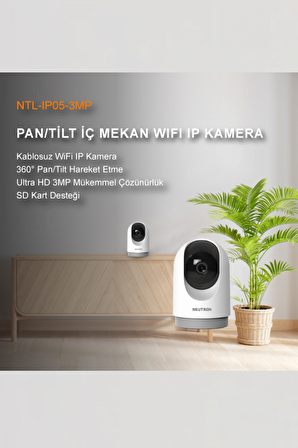 Neutron NTL-IP05-3MP 3 Megapiksel HD 1080x720 Dome Güvenlik Kamerası