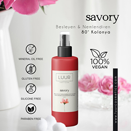 Savory Çiçeksi 80 Derece Pet Şişe 75 ml Kolonya