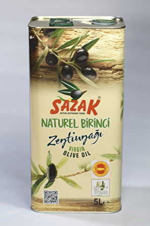 Naturel Birinci Zeytinyağı Teneke Ambalaj 5 LT