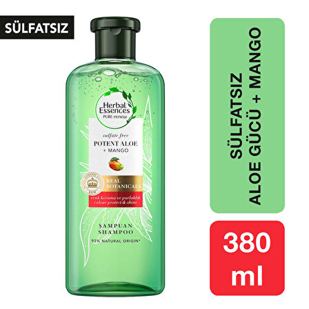 Herbal Essences Kuru Saçlar İçin Yatıştırıcı Sülfatsız Mangolu Şampuan 380 ml