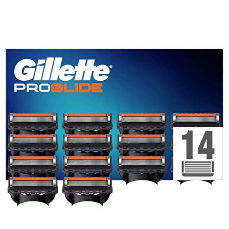 Gillette Fusion 14'lü 5 Bıçaklı Tüm Cilt Tipleri İçin Bıçak Yedeği