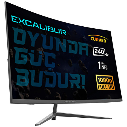 Casper Excalibur M.E315FHD-G 31.5" 240HZ 1MS 300NIT (HDMI+Display) Curved Freesync + G-Sync FHD LED Monitör