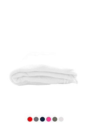 Bimbambom Çift Kişilik Polar Battaniye Beyaz 180 x 210 cm