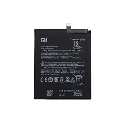  Xiaomi Mi 9 SE BM3M ile Uyumlu İthal Pil