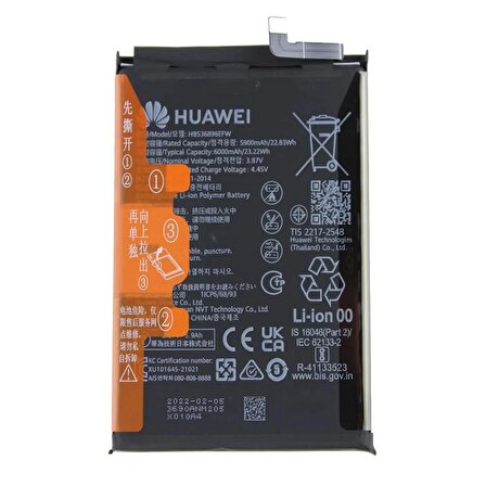  Huawei Mate 40 Pro ile Uyumlu İthal Pil