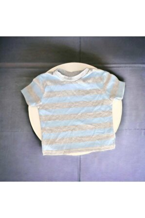 Yumuşak Dokulu Baskılı Bebek Kıyafeti Erkek Bebek Üst Body %100 Pamuk 0-3 Ay