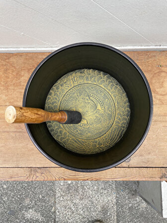 Tibet Meditasyon Ses Çanağı, Meditasyon Çanı, Yoga Çanı, Tibet Çanağı, Singing Bowl (21 cm)