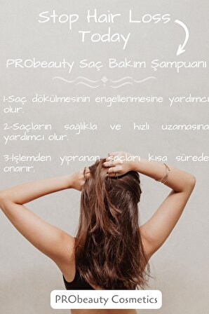 Probeauty Tuzsuz Saç Dökülme Karşıtı Bakım Şampuanı Kolajen Keratin Buğday Proteini Parabensiz 300Ml
