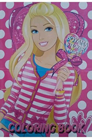 Boyama Kitabı Stickerli Barbie Boyanacak Sayfa Sayısı 16