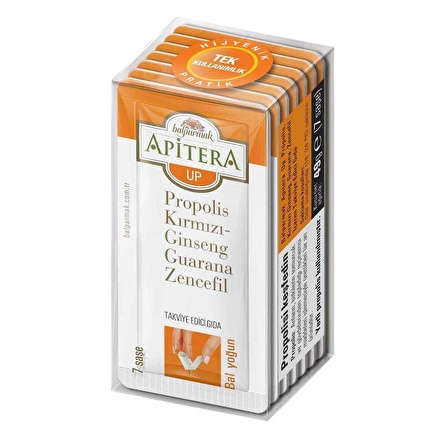 Apitera Up 7 g x 7 Adet (Kırmızı Ginseng, Propolis, Guarana, Zencefil, Bal)