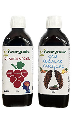 Beferment Organic Resveratrol ( +1  YAŞ) ve Çam Kozalaklı Karışım  220 g*2 ADET