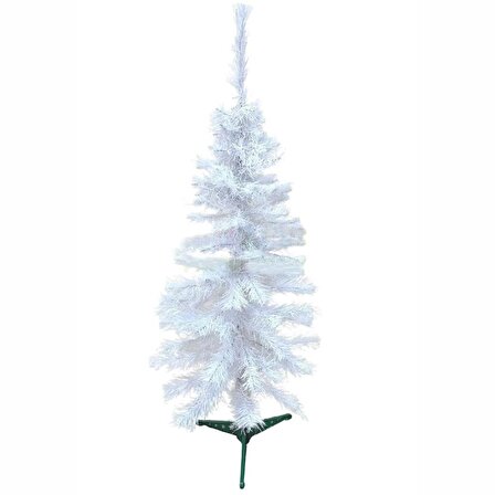 Beyaz Yılbaşı Çam Ağacı 90 cm, 76 Dal Ekonomik Boy Noel Ağacı