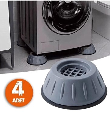 Beyaz Eşya Altlığı Ayağı 4 Adet Çamaşır Bulaşık Makinası Buzdolabı Yükseltici Titreşim Önleyici