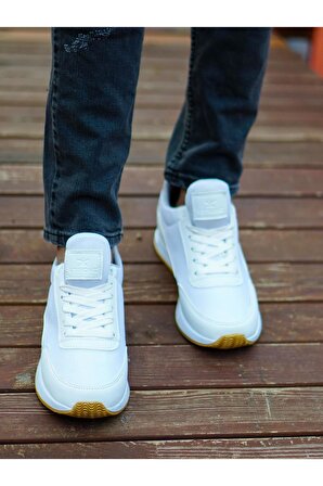 Şık Tasarım Bağcıklı File Hafif Günlük Yürüyüş Rahat Taban Casual Sneaker Spor Ayakkabı