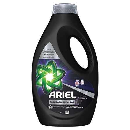 Ariel Canlı Parlak Siyahlar Sıvı Çamaşır Deterjanını 18 Yıkama 