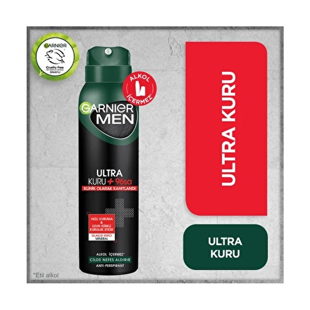 Garnier Men Ultra Kuru 150 ml Deodorant Sprey