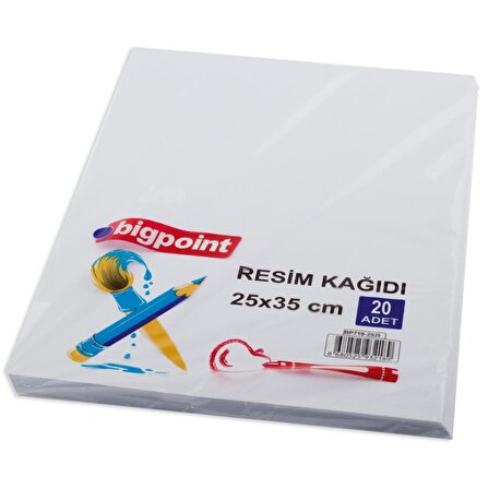 Bigpoint Resim Kağıdı 120gr. 25x35cm 20'li Paket