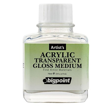 Bigpoint Akrilik Boya Şeffaf Parlak Medyum 75 ml (Acrylic Liquid Medium)