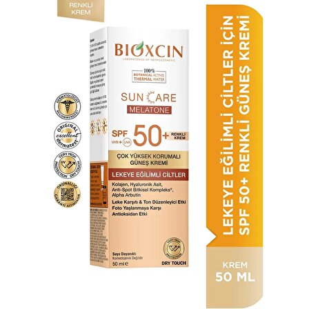 Bioxcin Sun Care Çok Yüksek Korumalı Lekeli Ciltler İçin Renkli Güneş Kremi Spf 50+ 50 ml