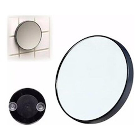 DLEK STORE Büyüteçli Vantuzlu Ayna, 5x Büyüteç Makyaj Aynası, Sabitlenebilir, Pratik Kullanışlı