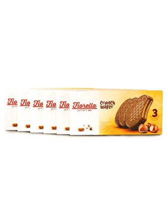 Fiorella Crunch Çikolatalı Gofret 20 Gr. 3 lü 6 lı Paket