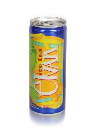 Elvan Ice Tea Teneke Kutu Limon Aromalı Soğuk Çay 6lı Paket 250 Ml