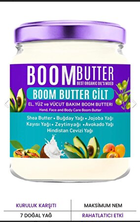 Boom Butter Cilt Bakım Ve Vücut Bakım Yağı 190 Ml