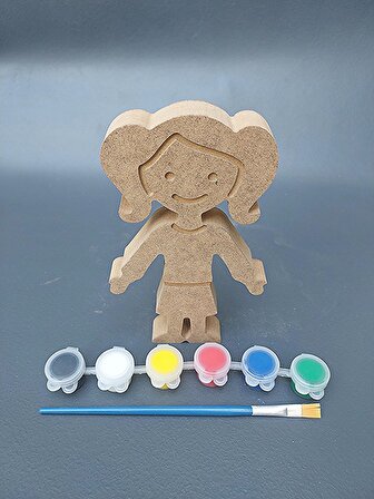  Çocuklar için ahşap boyama seti. 15 cm Kız Çocuk Okul kreş etkinlik çocuk eğitimi